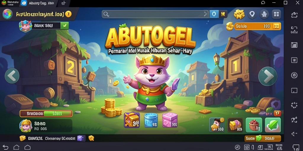 Tampilan gameplay ABUTOGEL yang menarik dan interaktif.