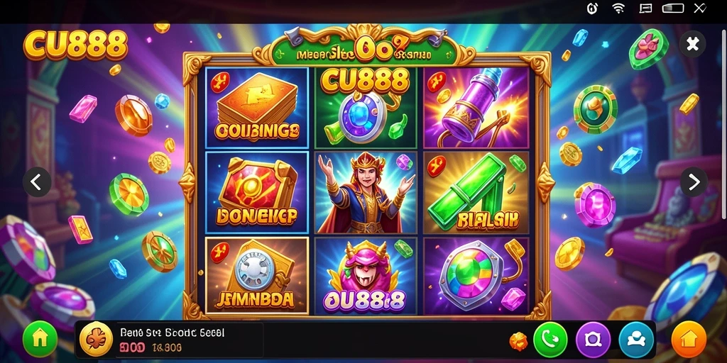 Screenshot gameplay CU888 yang menarik dengan fitur slot yang seru.