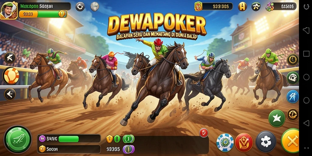 Gameplay balapan yang mendebarkan di DEWAPOKER