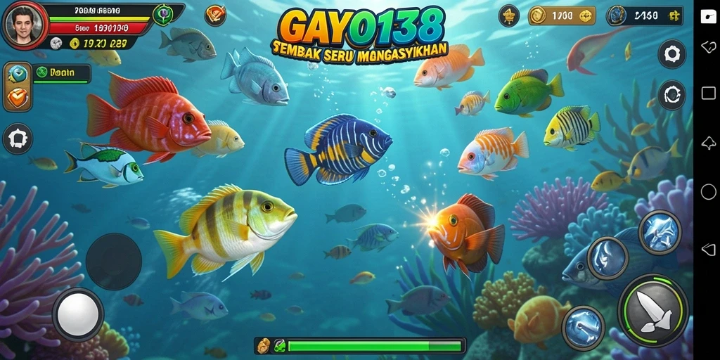 Screenshot utama GAYO138 menampilkan gameplay tembak ikan yang seru.