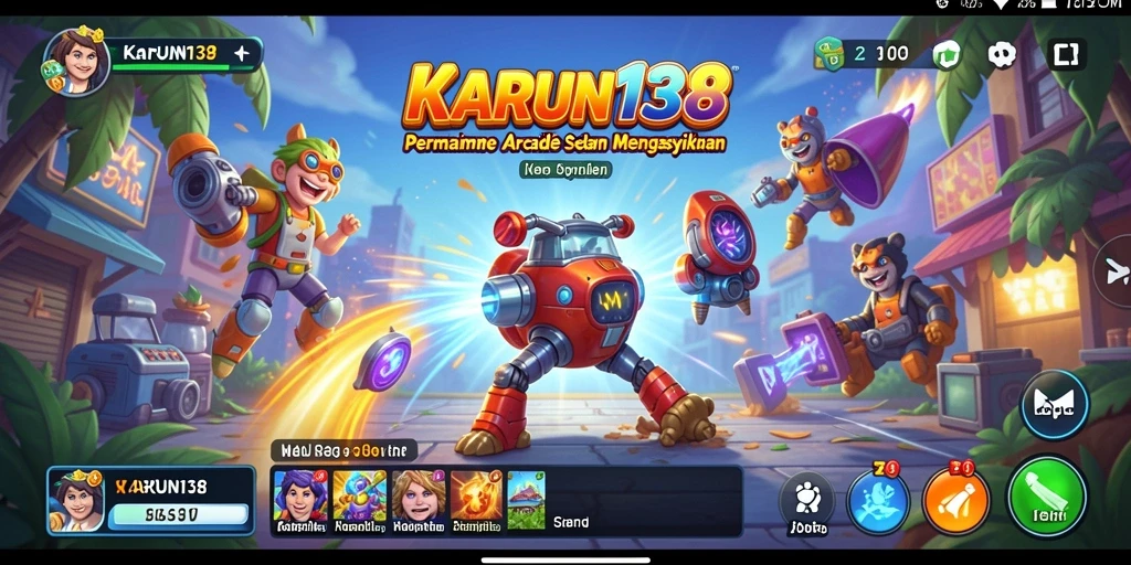 Screenshot gameplay KARUN138 menampilkan aksi seru dalam permainan arcade.