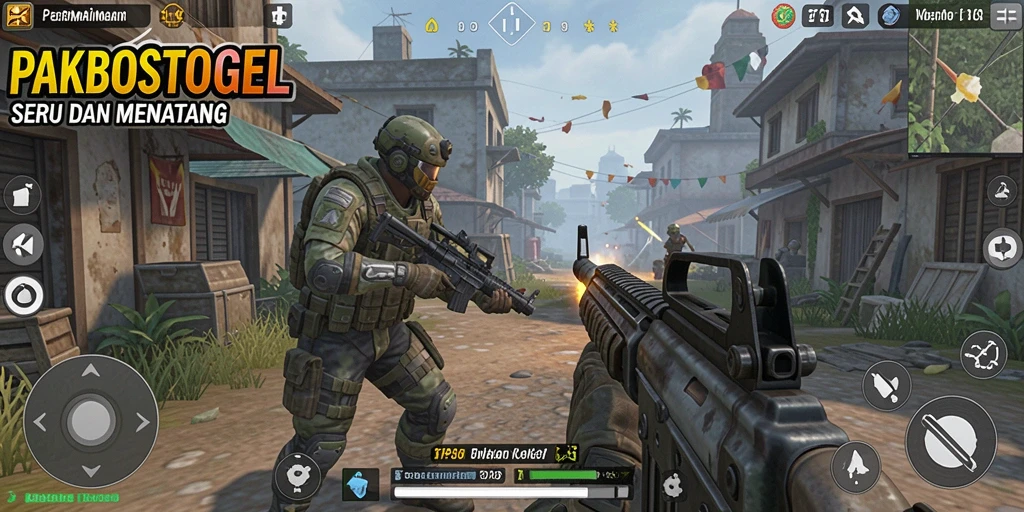 Tampilan gameplay PAKBOSTOGEL yang mendebarkan dan seru.