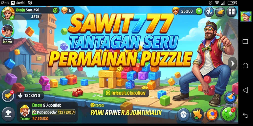 Tampilan menarik dari gameplay SAWIT777 yang penuh tantangan Puzzle.