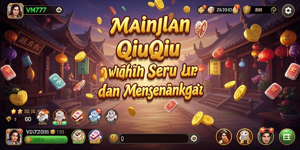 Tampilan menarik permainan QiuQiu di VM777