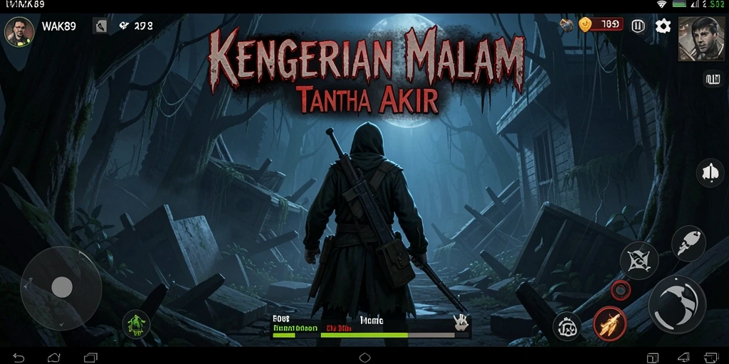 Gameplay WAK89 menampilkan momen-momen menegangkan dan atmosfer Horror yang mencekam.